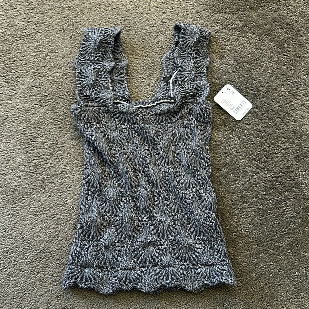 Free People Stretch Tank Top, XS/S, NWT, grey
